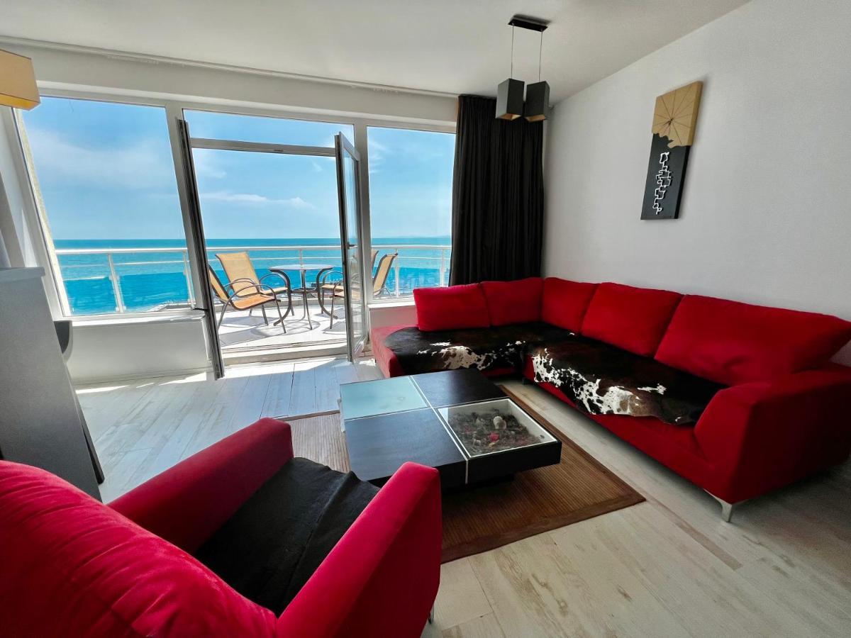 Modern Beachfront Apartment With Pool Ravda Eksteriør billede